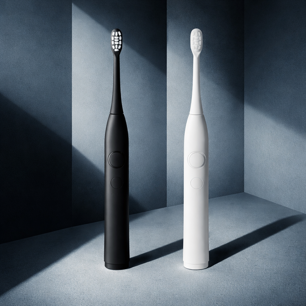 Orta Ultrasonic toothbrush White packaging, toothbrush and travelcase